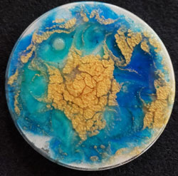 Resin Round Coaster #16